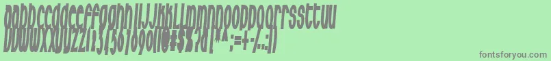 Milkfres-Schriftart – Graue Schriften auf grünem Hintergrund