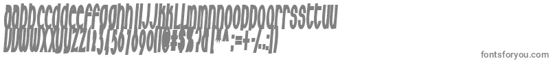 フォントMilkfres – 白い背景に灰色の文字