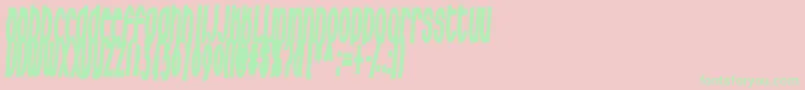 Milkfres Font – Green Fonts on Pink Background