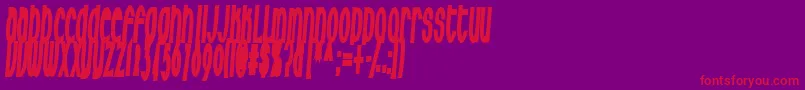 Milkfres Font – Red Fonts on Purple Background