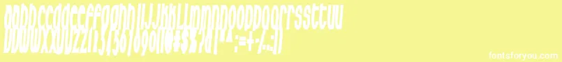 Milkfres Font – White Fonts on Yellow Background