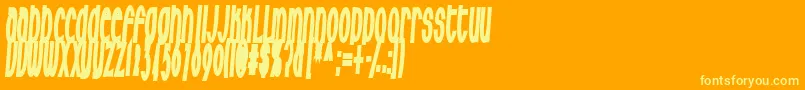 Milkfres Font – Yellow Fonts on Orange Background