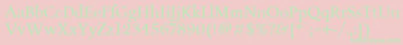 fuente FiguralBookPlain – Fuentes Verdes Sobre Fondo Rosa