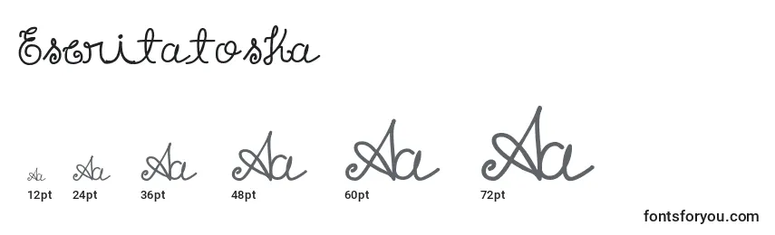 Escritatoska Font Sizes