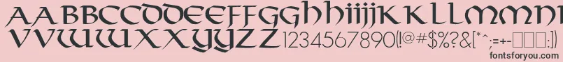 Crownler Font – Black Fonts on Pink Background