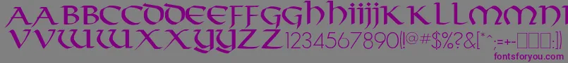 Crownler Font – Purple Fonts on Gray Background