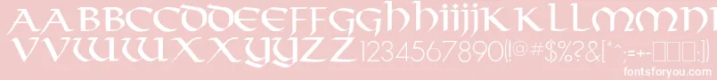 Crownler Font – White Fonts on Pink Background