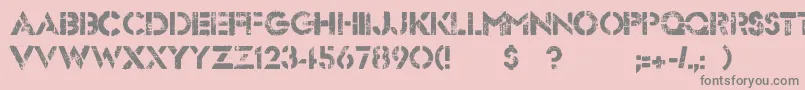 Dock51 Font – Gray Fonts on Pink Background