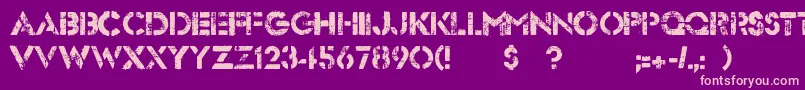 Dock51 Font – Pink Fonts on Purple Background