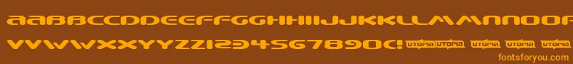 Beware ffy Font – Orange Fonts on Brown Background
