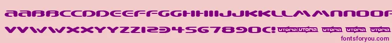Beware ffy Font – Purple Fonts on Pink Background