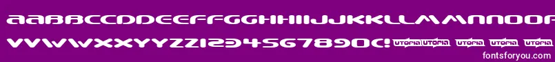 Beware ffy Font – White Fonts on Purple Background