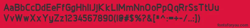 NorpethExtrabold Font – Black Fonts on Red Background