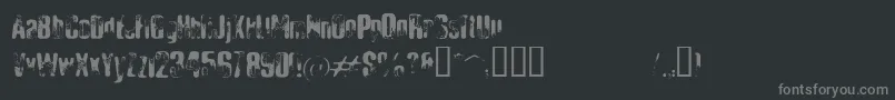 Ellibd Font – Gray Fonts on Black Background