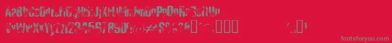 Ellibd Font – Gray Fonts on Red Background