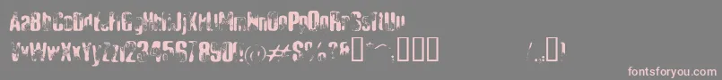 Ellibd Font – Pink Fonts on Gray Background