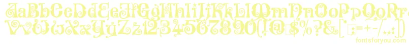 KingthingsWillowless-Schriftart – Gelbe Schriften