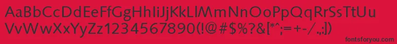 SaxonySerialRegularDb Font – Black Fonts on Red Background
