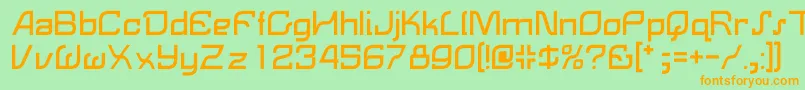 Lemon Font – Orange Fonts on Green Background