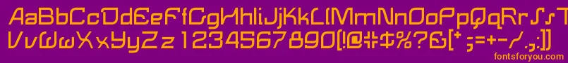 Lemon Font – Orange Fonts on Purple Background