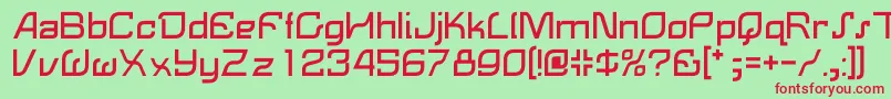 Lemon Font – Red Fonts on Green Background