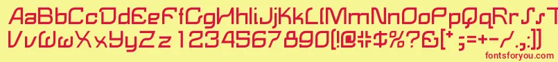 Lemon Font – Red Fonts on Yellow Background