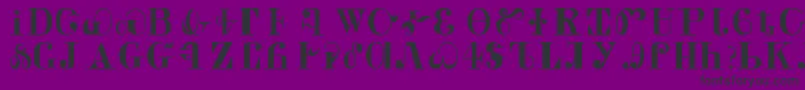 CaldwellRegular Font – Black Fonts on Purple Background