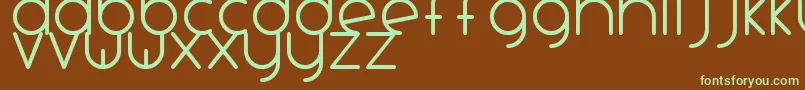 Шрифт VariadaTfb – зелёные шрифты на коричневом фоне