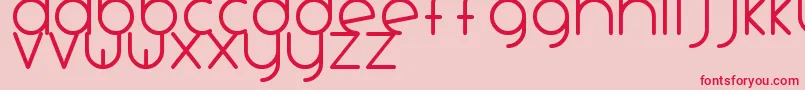 フォントVariadaTfb – ピンクの背景に赤い文字