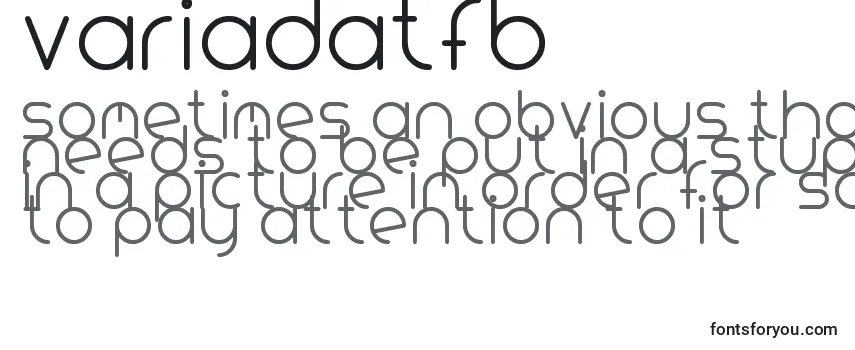 Обзор шрифта VariadaTfb