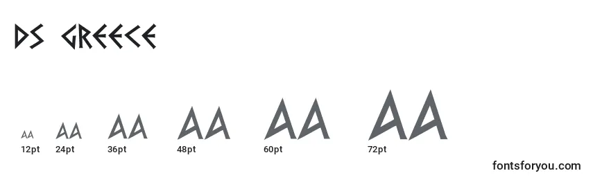 Ds Greece Font Sizes