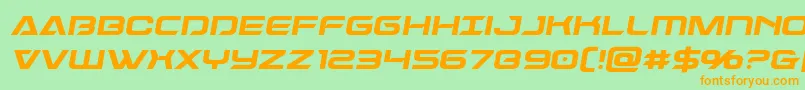 Dameronsemital Font – Orange Fonts on Green Background