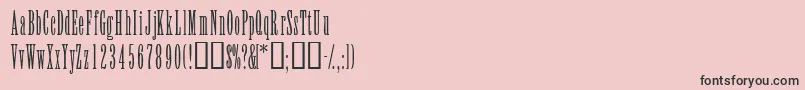 ElvensskLight Font – Black Fonts on Pink Background