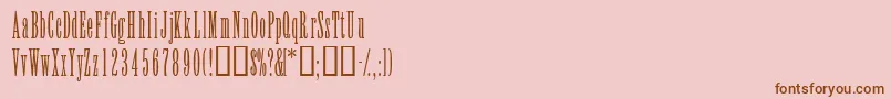 Saiba mais sobre a fonte ElvensskLight Fonte ElvensskLight – fontes marrons em um fundo rosa