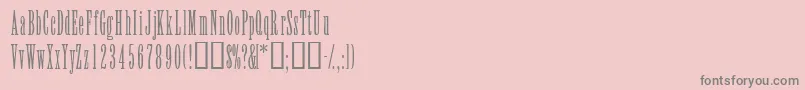 ElvensskLight Font – Gray Fonts on Pink Background