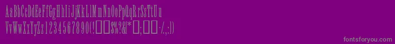 Police ElvensskLight – polices grises sur fond violet