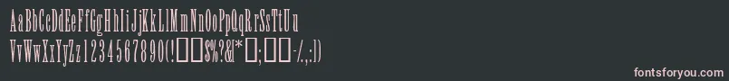 ElvensskLight Font – Pink Fonts on Black Background