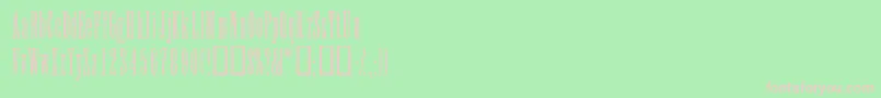 ElvensskLight Font – Pink Fonts on Green Background