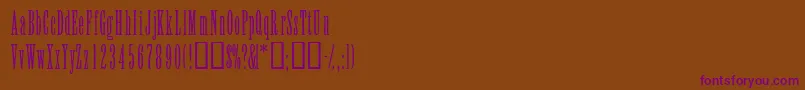 ElvensskLight Font – Purple Fonts on Brown Background