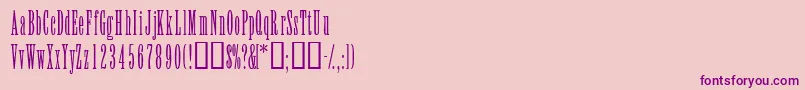 ElvensskLight Font – Purple Fonts on Pink Background