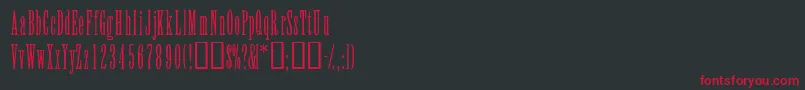 ElvensskLight Font – Red Fonts on Black Background