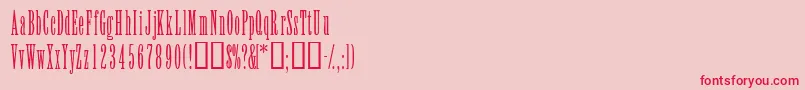 ElvensskLight Font – Red Fonts on Pink Background