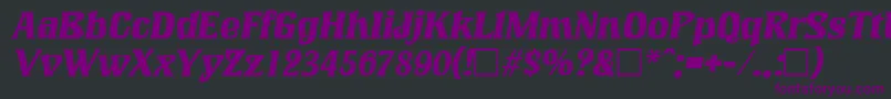 LookingglassItalic-fontti – violetit fontit mustalla taustalla