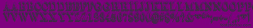 Dullard Font – Black Fonts on Purple Background