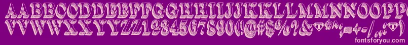 Dullard Font – Pink Fonts on Purple Background