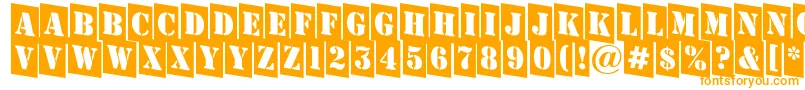 Więcej informacji o czcionce AStampercmdn Czcionka AStampercmdn – pomarańczowe czcionki
