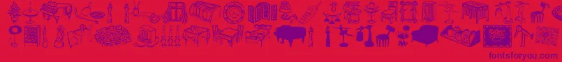 Livestyle Font – Purple Fonts on Red Background