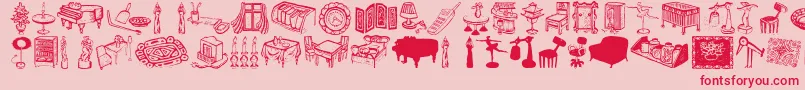 fuente Livestyle – Fuentes Rojas Sobre Fondo Rosa