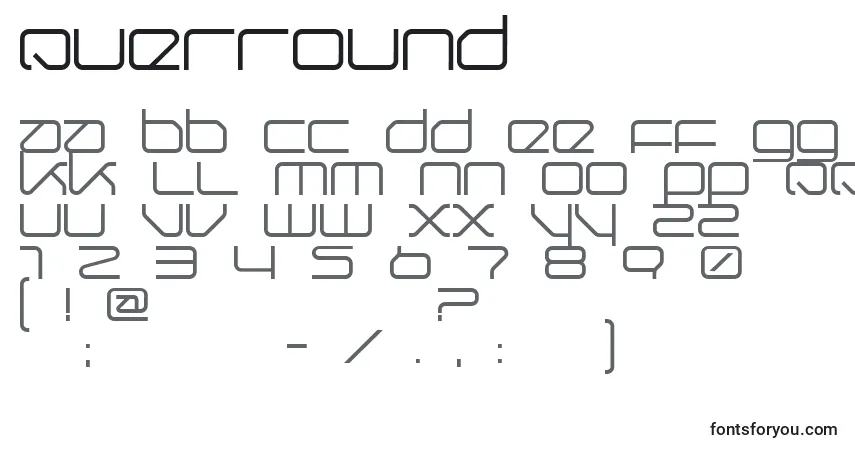 Шрифт Querround – алфавит, цифры, специальные символы