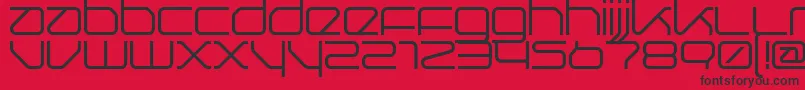 Querround Font – Black Fonts on Red Background